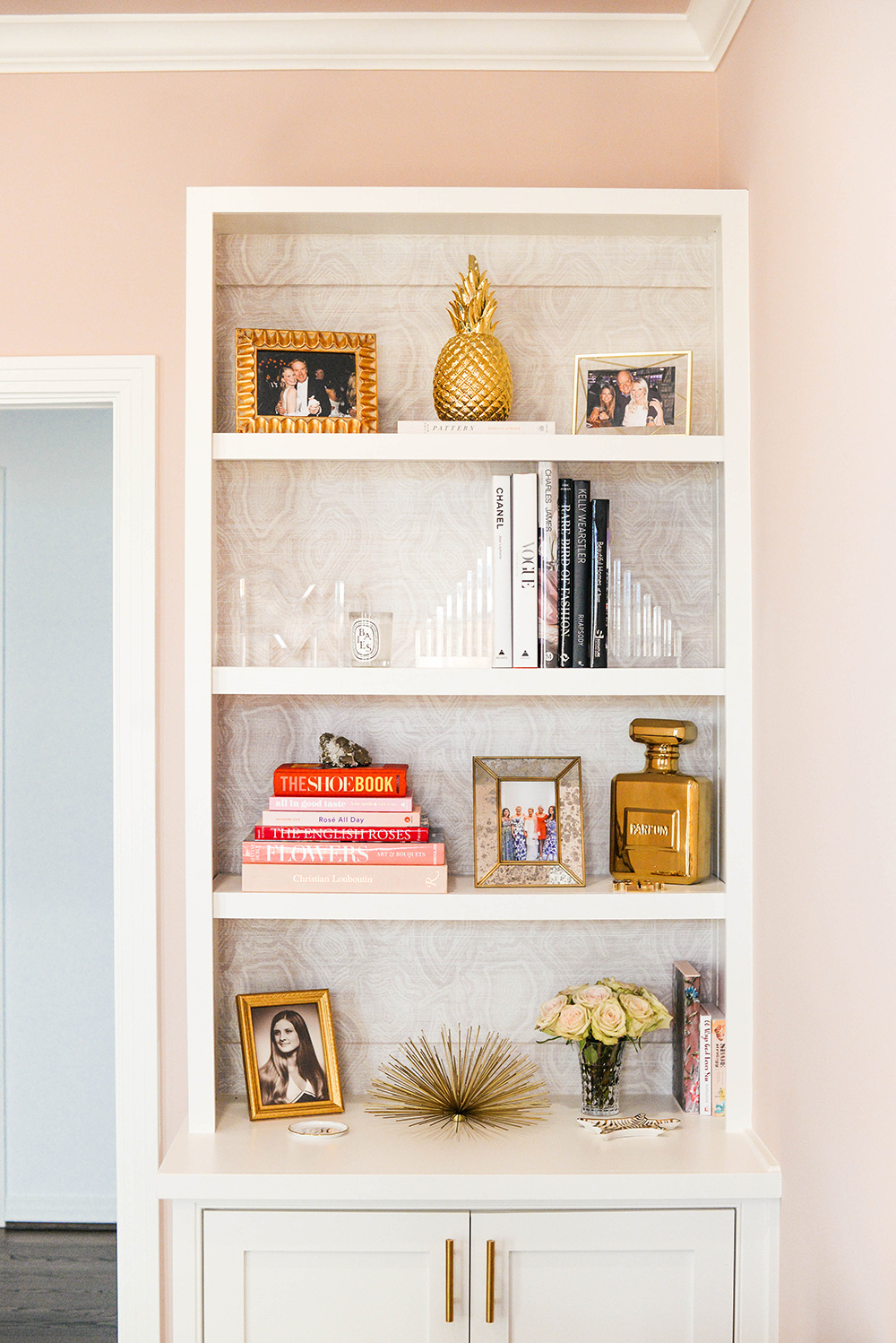 Home Office Sneak Peek // Bookshelf Styling | The Style Scribe
