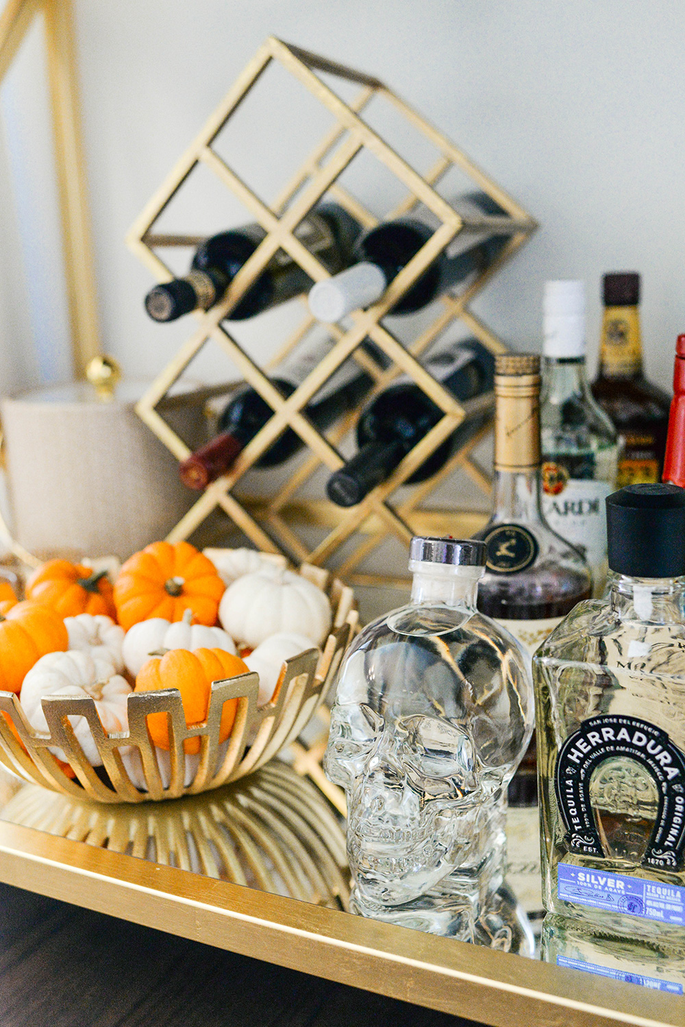 Mintwood Home Gold Bar Cart | The Style Scribe