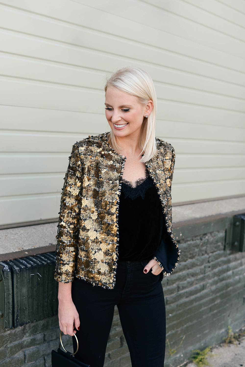Zara Sequinned Jacket | The Style Scribe