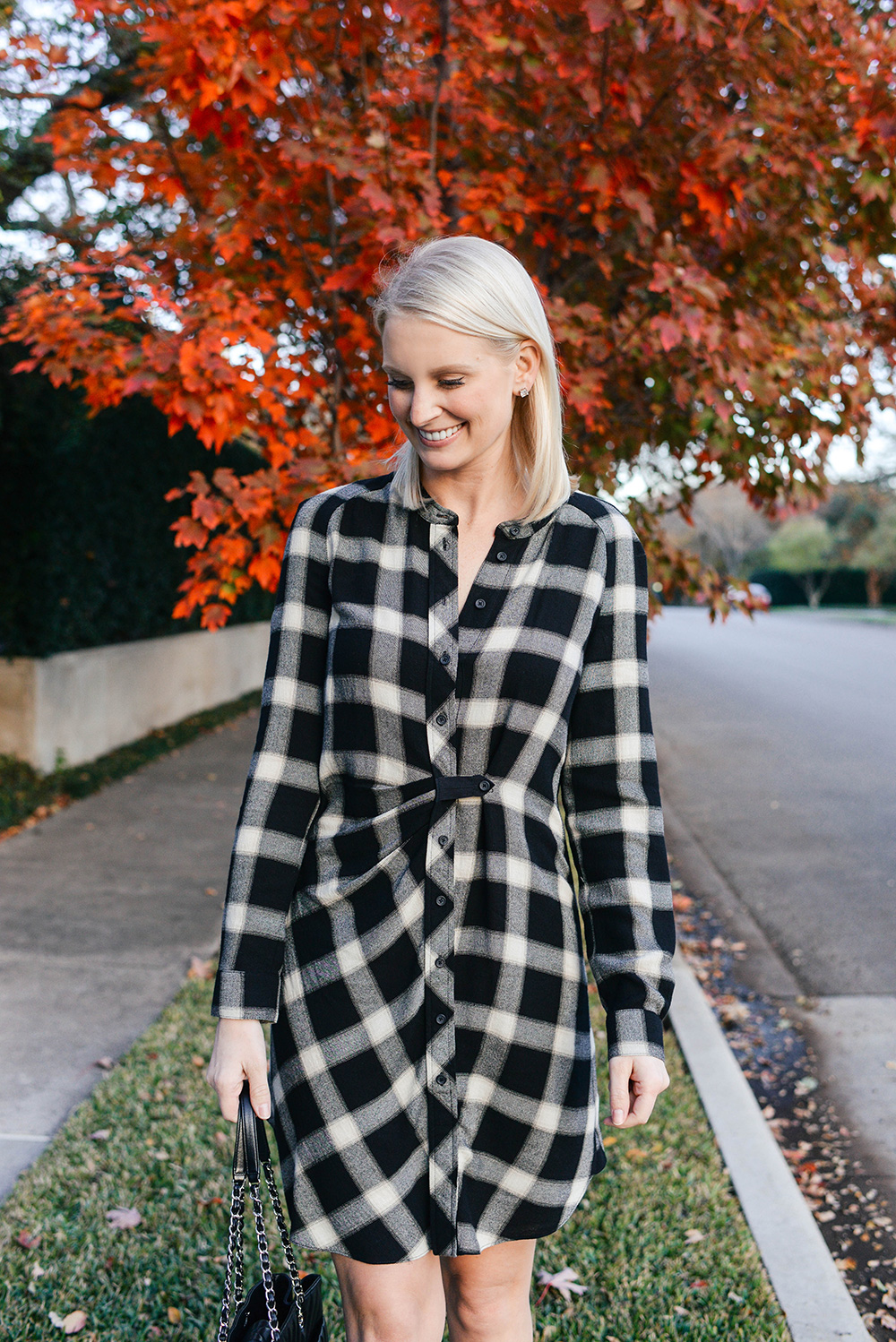 10 Crosby Derek Lam Plaid Shirtdress | Holiday Party Outfit Guide