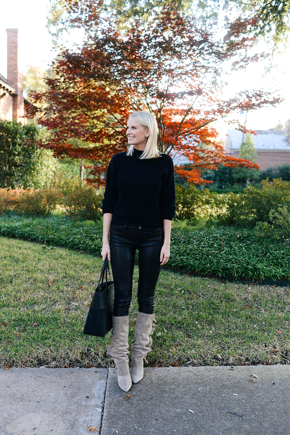 Frame Leather Skinny Pants | The Style Scribe