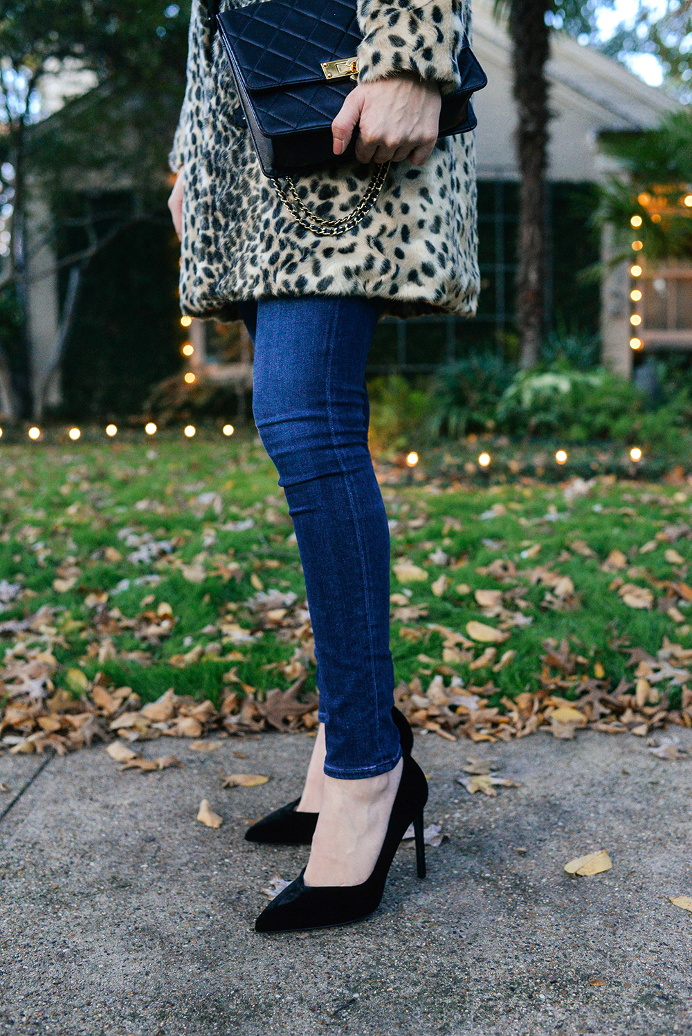 J.McLaughlin Faux Fur Leopard Coat | Dallas Style Blogger