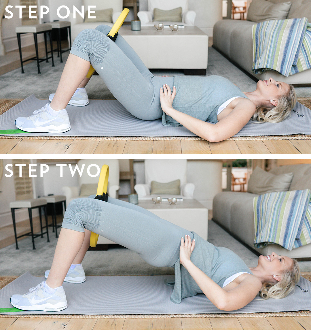 Bridge with Pilates Ring | Five Hip Workouts You Can Do At Home