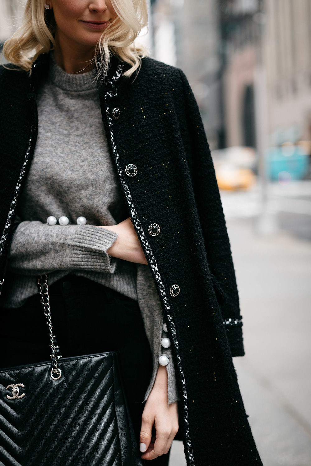3.1 Phillip Lim Pearl-Sleeve Sweater | Dallas Style Bloggers