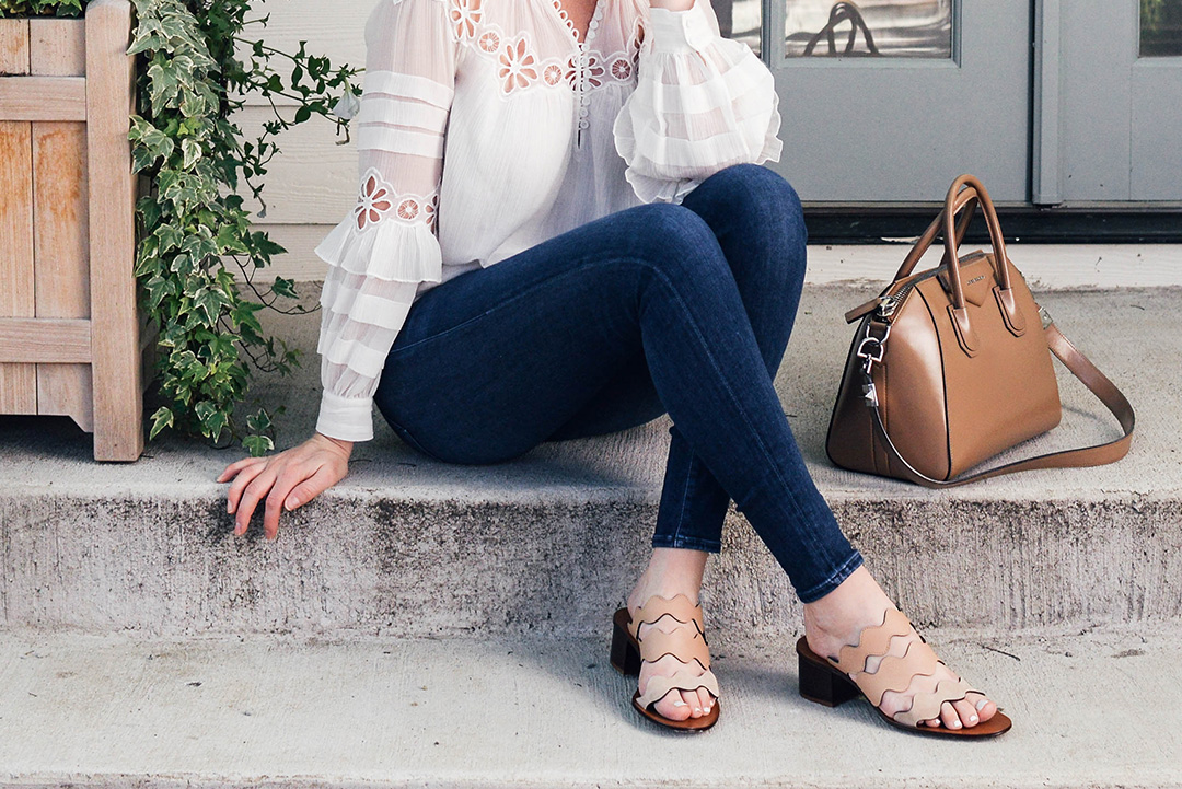 Chloe Lauren Scallop Sandal | Dallas Style Blogger