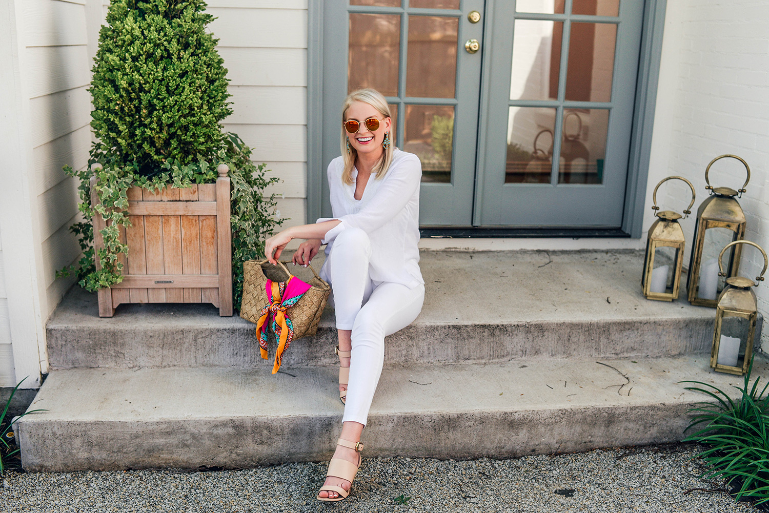 Vineyard Vines White Linen Tunic | Chic Summer Whites