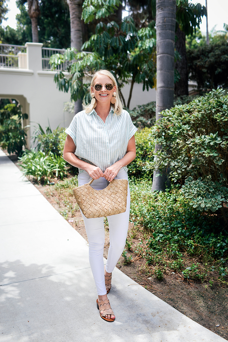 Madewell Striped Top and J BRAND Maria Jeans | The Style Scribe
