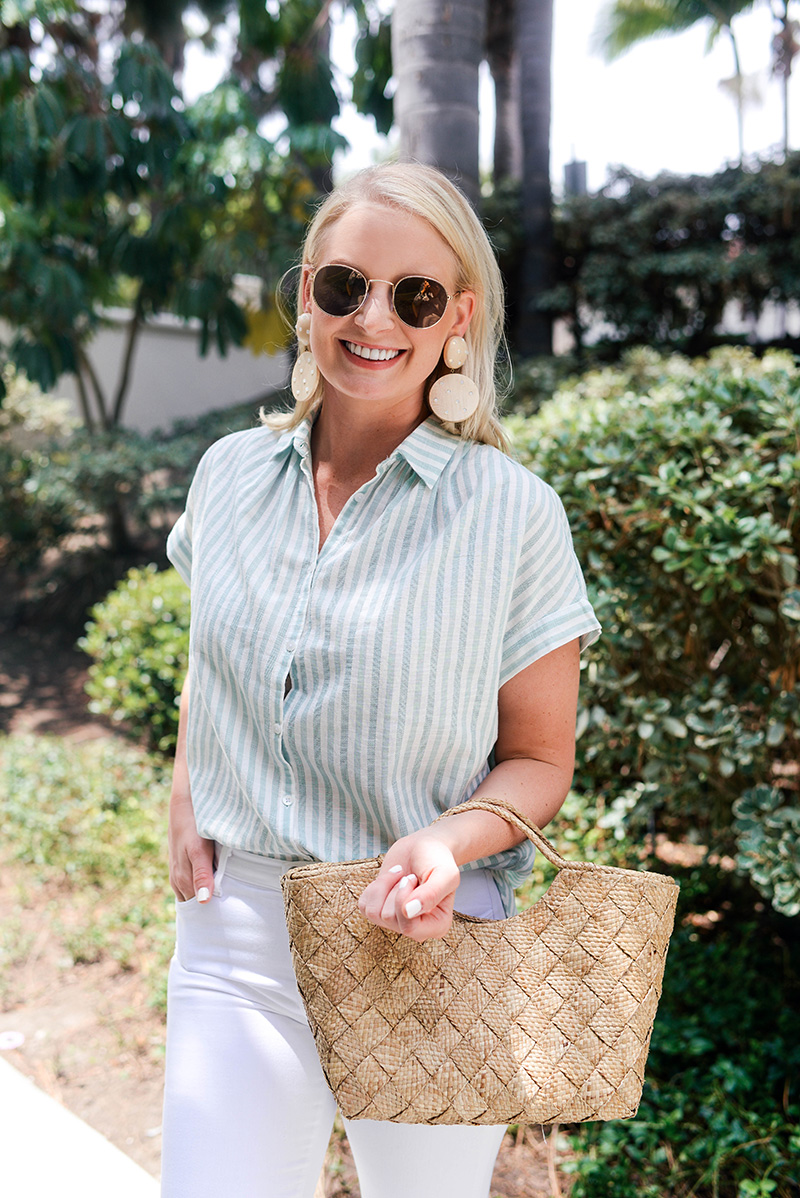 Madewell Striped Top and J BRAND Maria Jeans | The Style Scribe