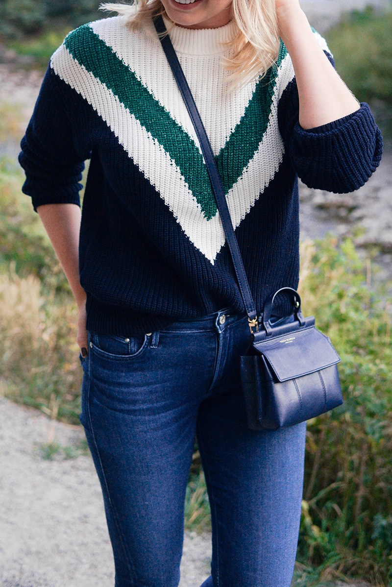 Cute Fall Sweater and Skinny Jeans Outfit
