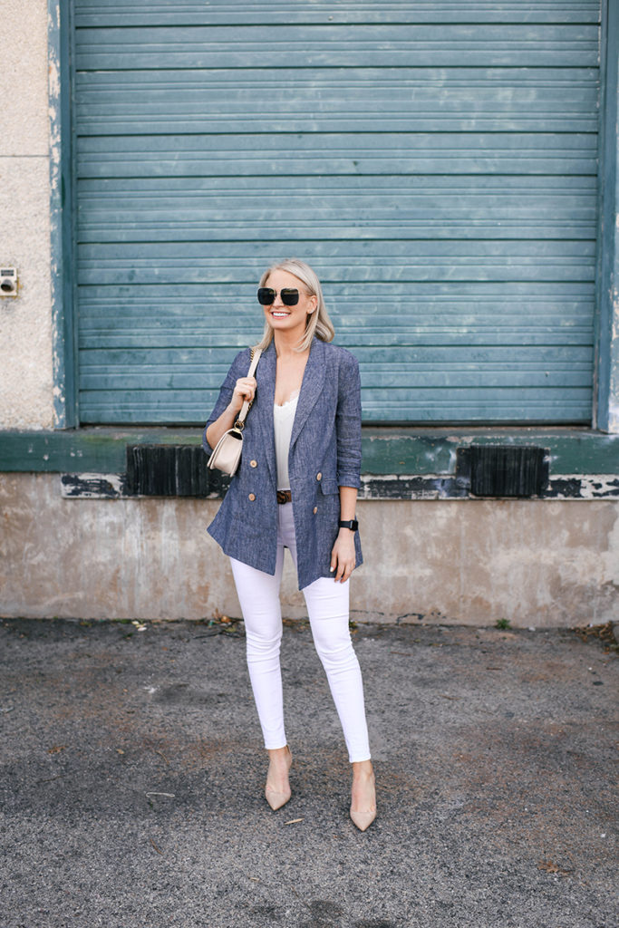 WHITE JEANS THREE WAYS // HOW TO TRANSITION THEM FROM WINTER TO SPRING