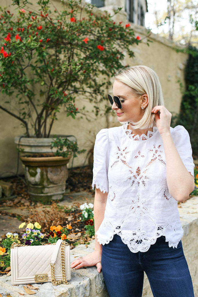 REBECCA TAYLOR EMBROIDERED LACE BLOUSE | MERRITT BECK