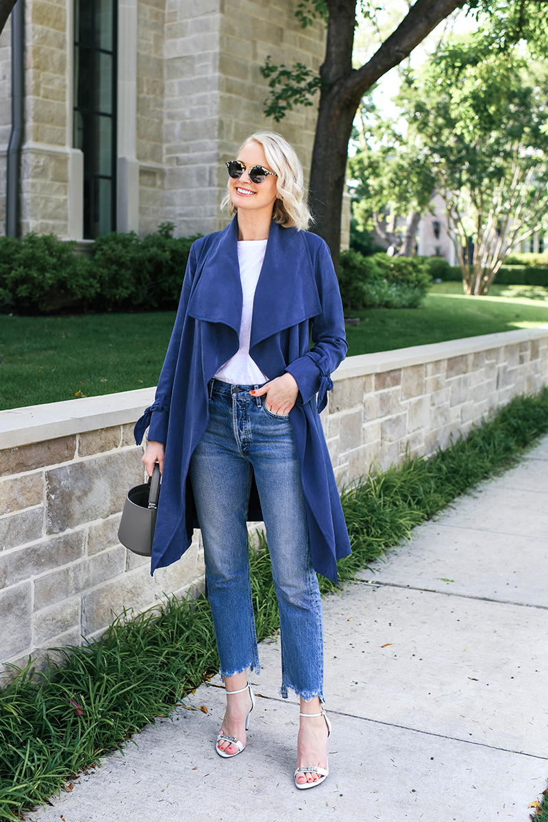 Citizens of Humanity Straight Leg Jeans + Club Monaco Trench