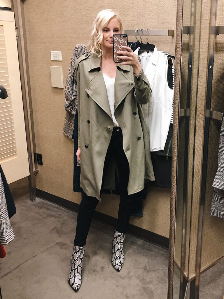 All Saints Olive Trench | Nordstrom Anniversary Sale
