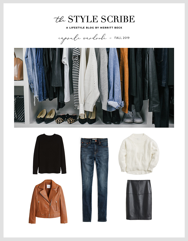The Style Scribe 2019 Fall Capsule Wardrobe | Effortless Neutrals for Autumn