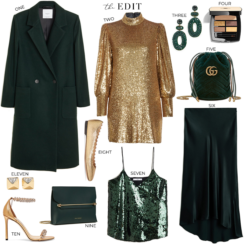 THE EDIT // ALC CHRISTY SEQUIN DRESS GOLD