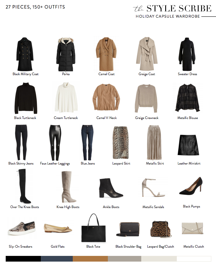 THE STYLE SCRIBE 2019 HOLIDAY/WINTER CAPSULE WARDROBE