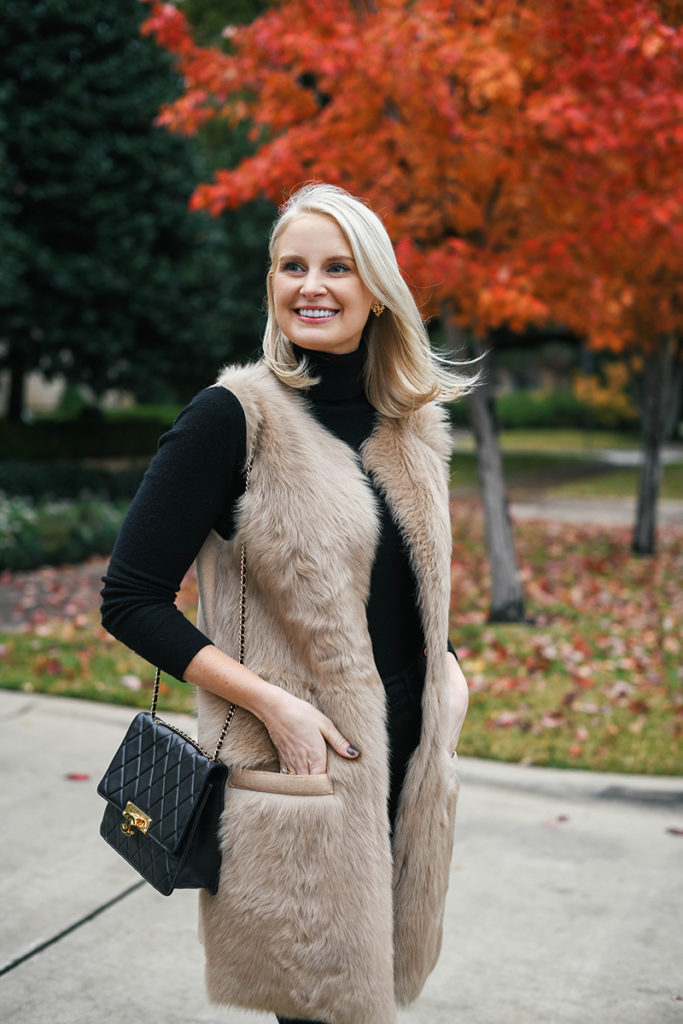 Styling a Shearling or Fur Vest | The Style Scribe