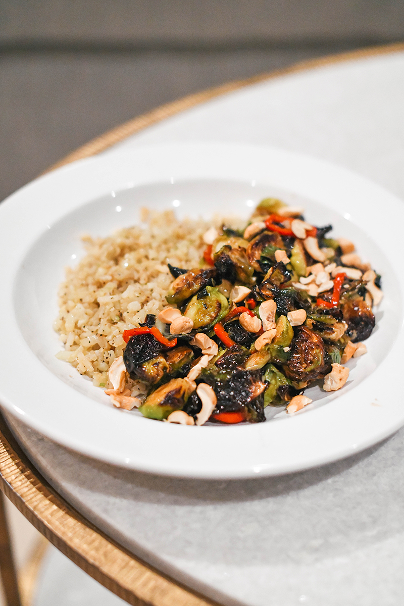 KUNG PAO BRUSSELS SPROUTS