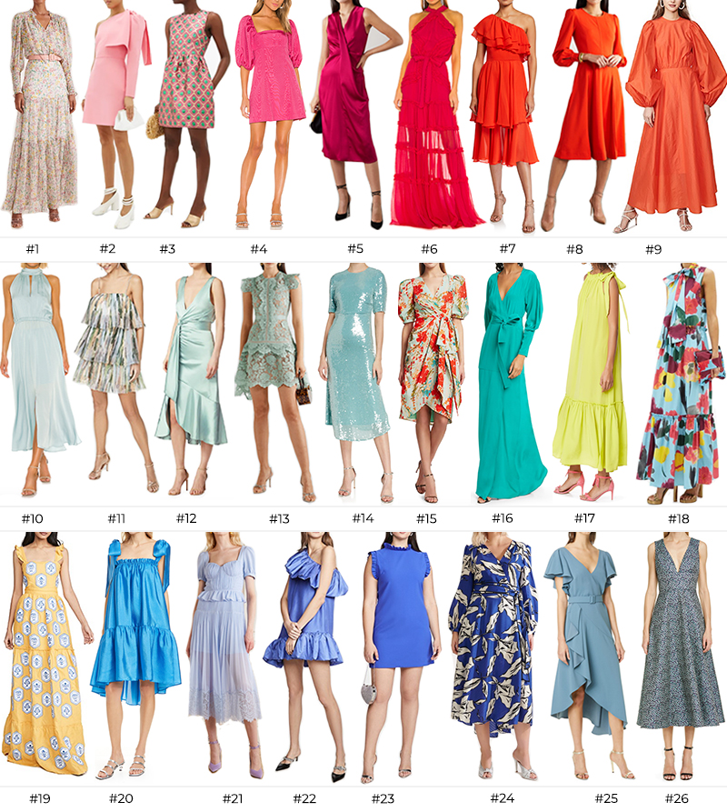 SPRING/SUMMER WEDDING GUEST DRESSES // STYLE GUIDE