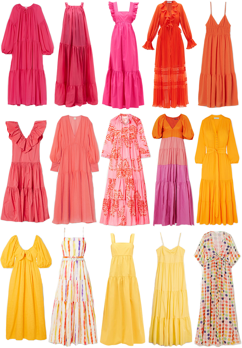COLORFUL MAXI DRESSES FOR SUMMER