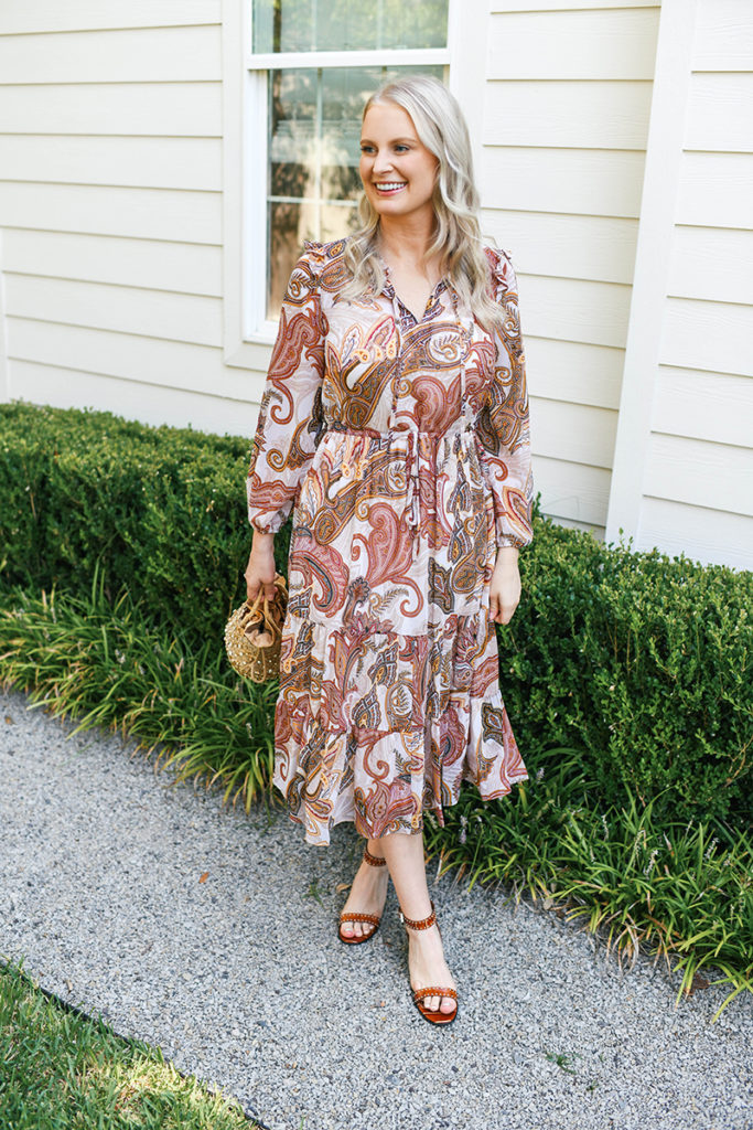 PAISLEY DRESS FOR FALL TWO WAYS