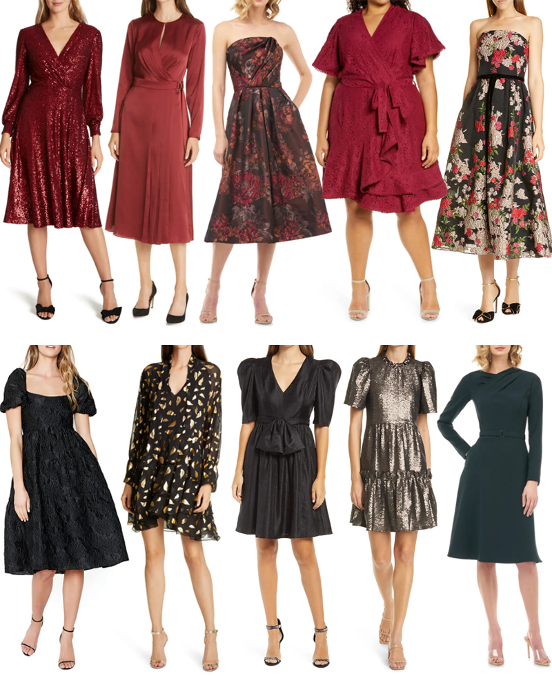 HOLIDAY/WINTER PARTY DRESSES