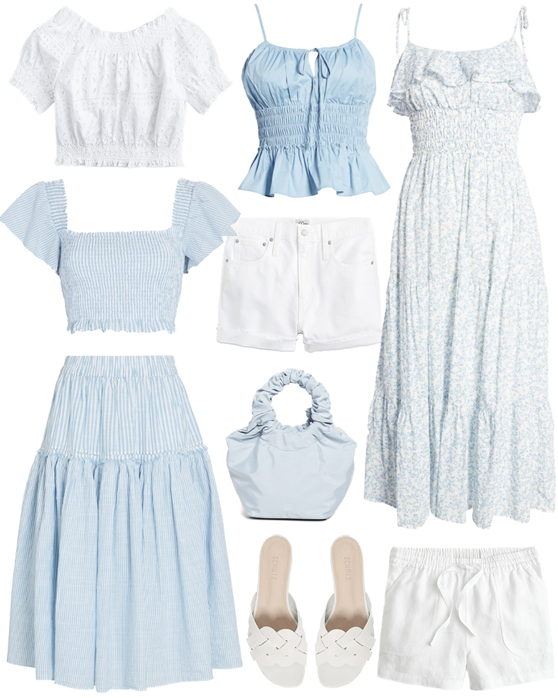 BLUE AND WHITE SUMMER STYLE ROUNDUP