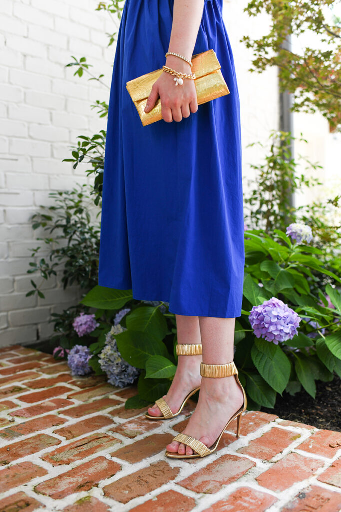 Merritt Beck in Ciao Lucia Blue Midi Dress // The Style Scribe, Dallas Fashion Blog