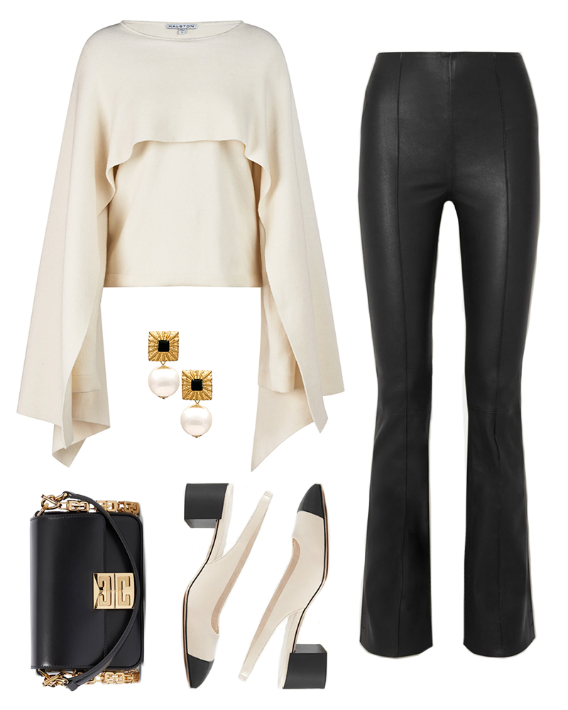 FALL OUTFIT INSPIRATION // CHIC CREAM AND BLACK LOOK