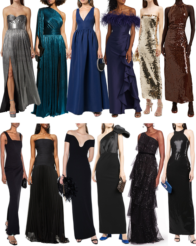 FALL WEDDING GUEST DRESSES // BLACK TIE GOWNS