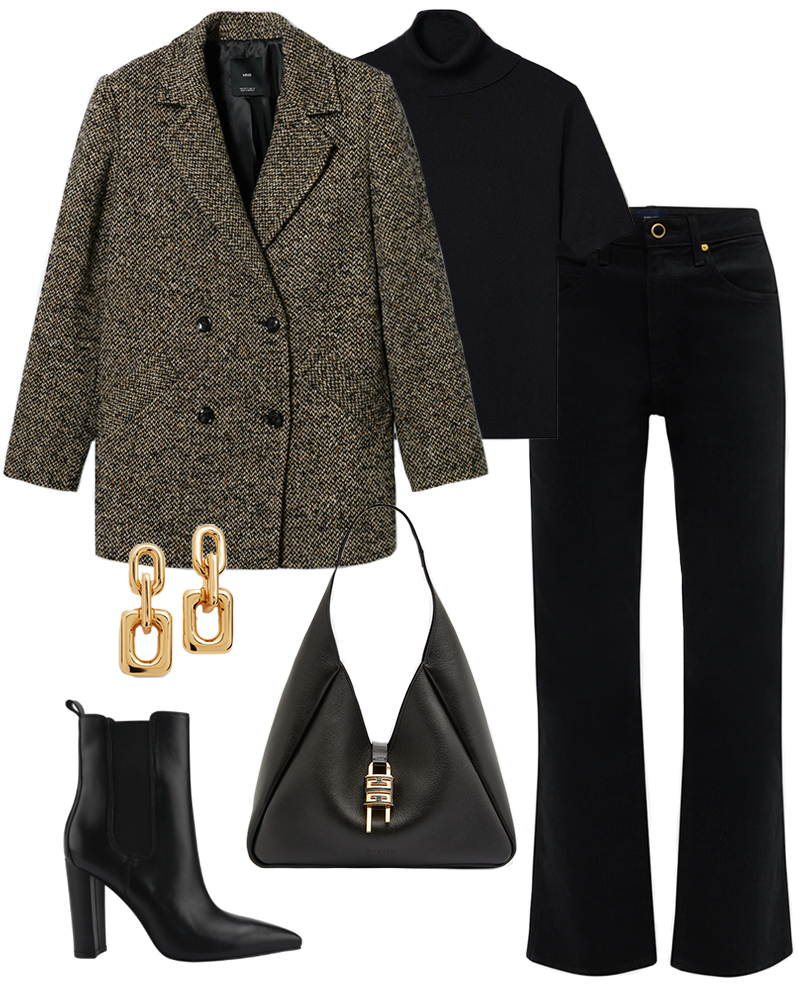 FALL OUTFIT INSPIRATION // BLAZER, JEANS AND BOOTIES