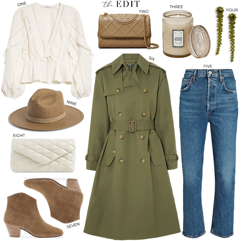 THE EDIT // POLO RALPH LAUREN OLIVE TRENCH COAT
