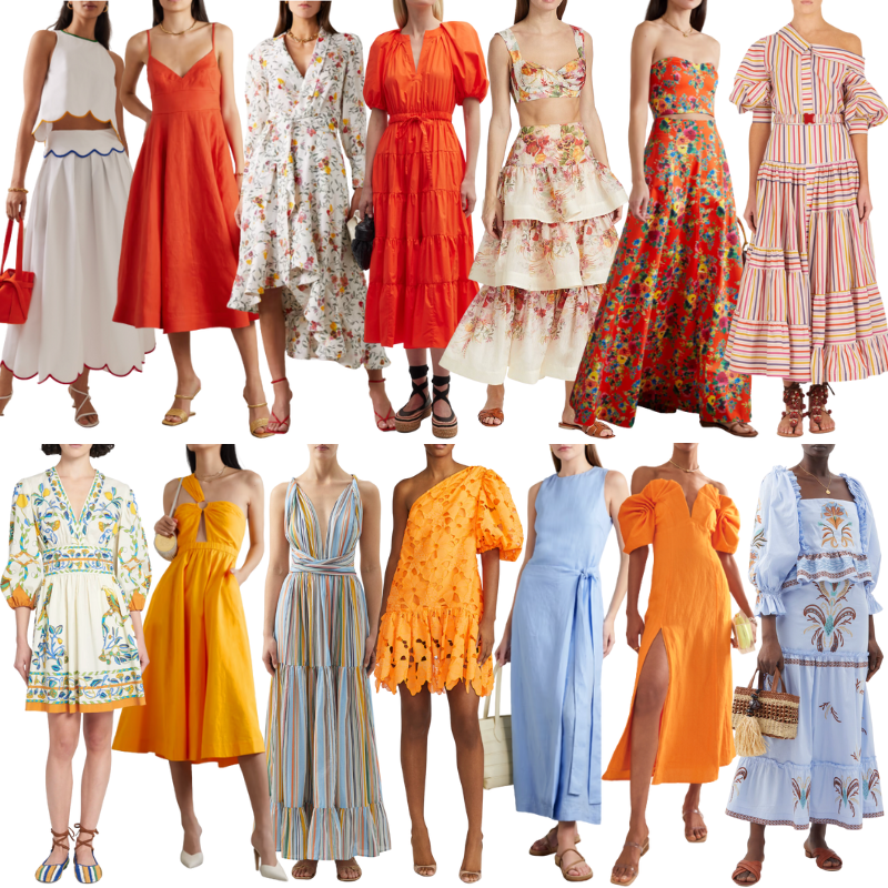 COLORFUL DRESSES FOR SPRING, SUMMER AND WARM WEATHER VACATIONS!